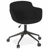 STUHL mit Armlehnen Schwarz 59x80x54cm - Schwarz, Textil/Metall (59/80/54cm) - AlterEgo