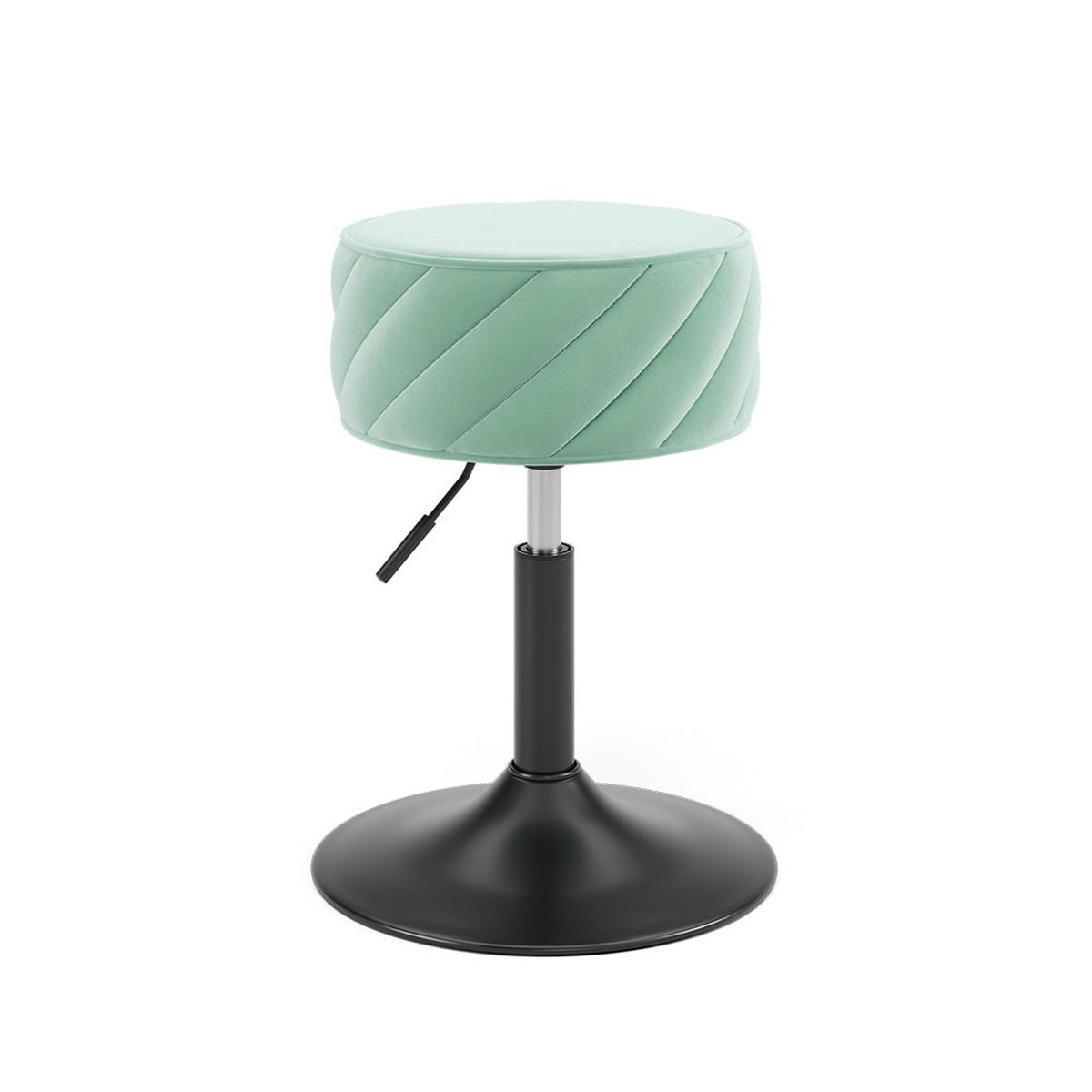HOCKER Cherio Mintgrün 35 x 64 cm - Mintgrün, Textil (35/50.5/38.5cm) - Vicco