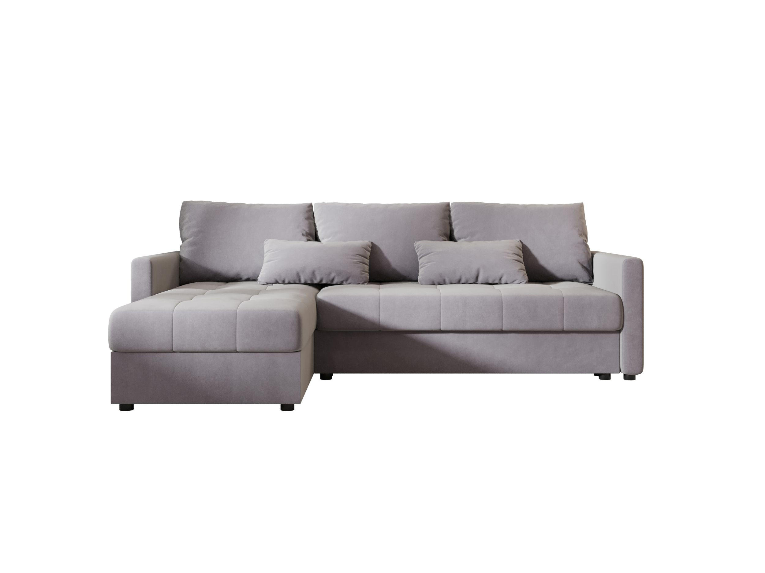 ECKSOFA MOS L BIS Itaka 50 Links mit Schlaffunktion - Grau, Textil (220/143cm) - Bedante