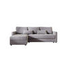 ECKSOFA MOS L BIS Itaka 50 Links mit Schlaffunktion - Grau, Textil (220/143cm) - Bedante