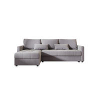 ECKSOFA MOS L BIS Itaka 50 Links mit Schlaffunktion - Grau, Textil (220/143cm) - Bedante