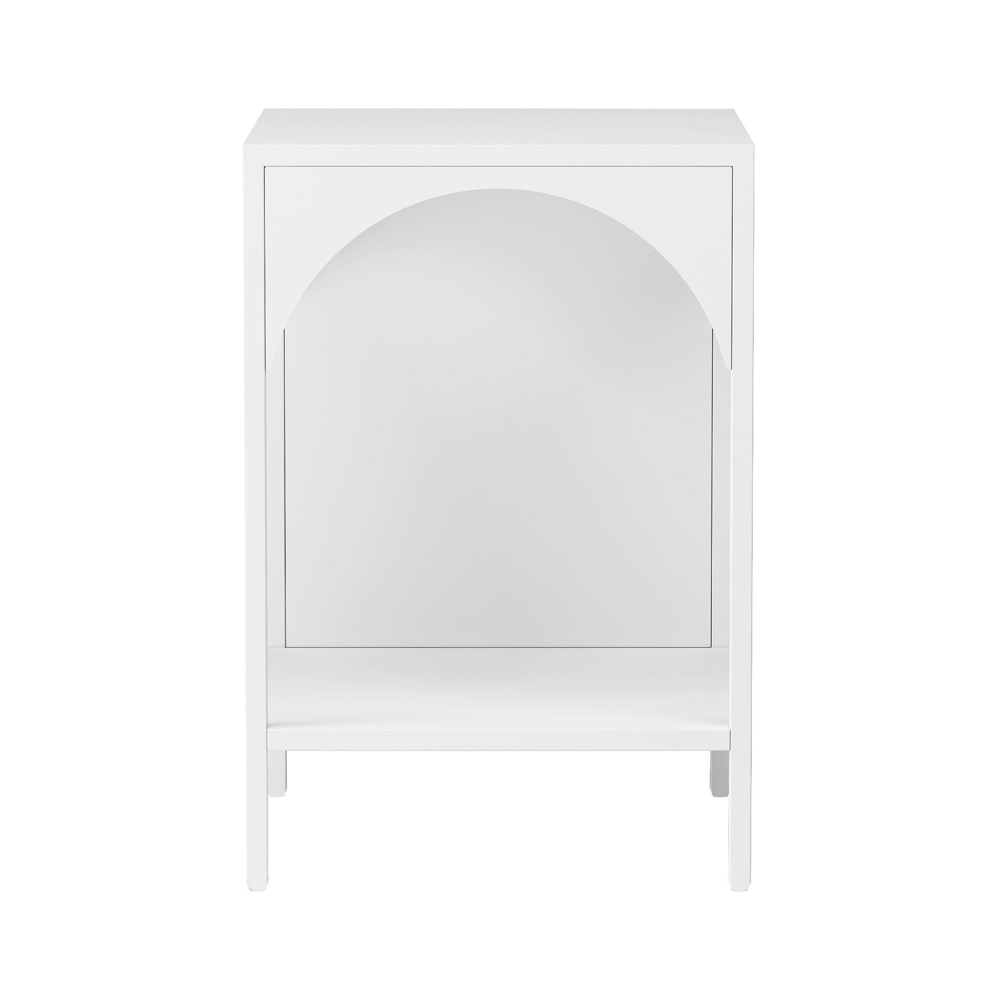 STANDREGAL Akaa - Weiß, Metall (35/52/35cm) - [en.casa]