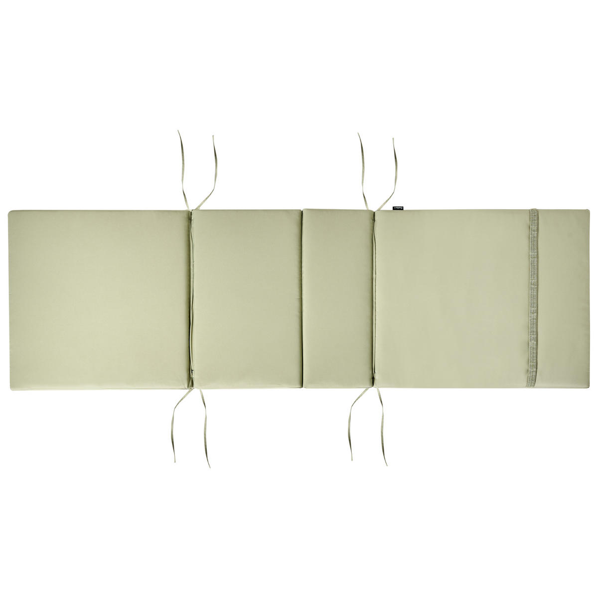 LIEGENAUFLAGE Grün 58/189 cm Toscana/Java/Amantea Premium - Grün, Textil (189/5/58cm) - Beliani