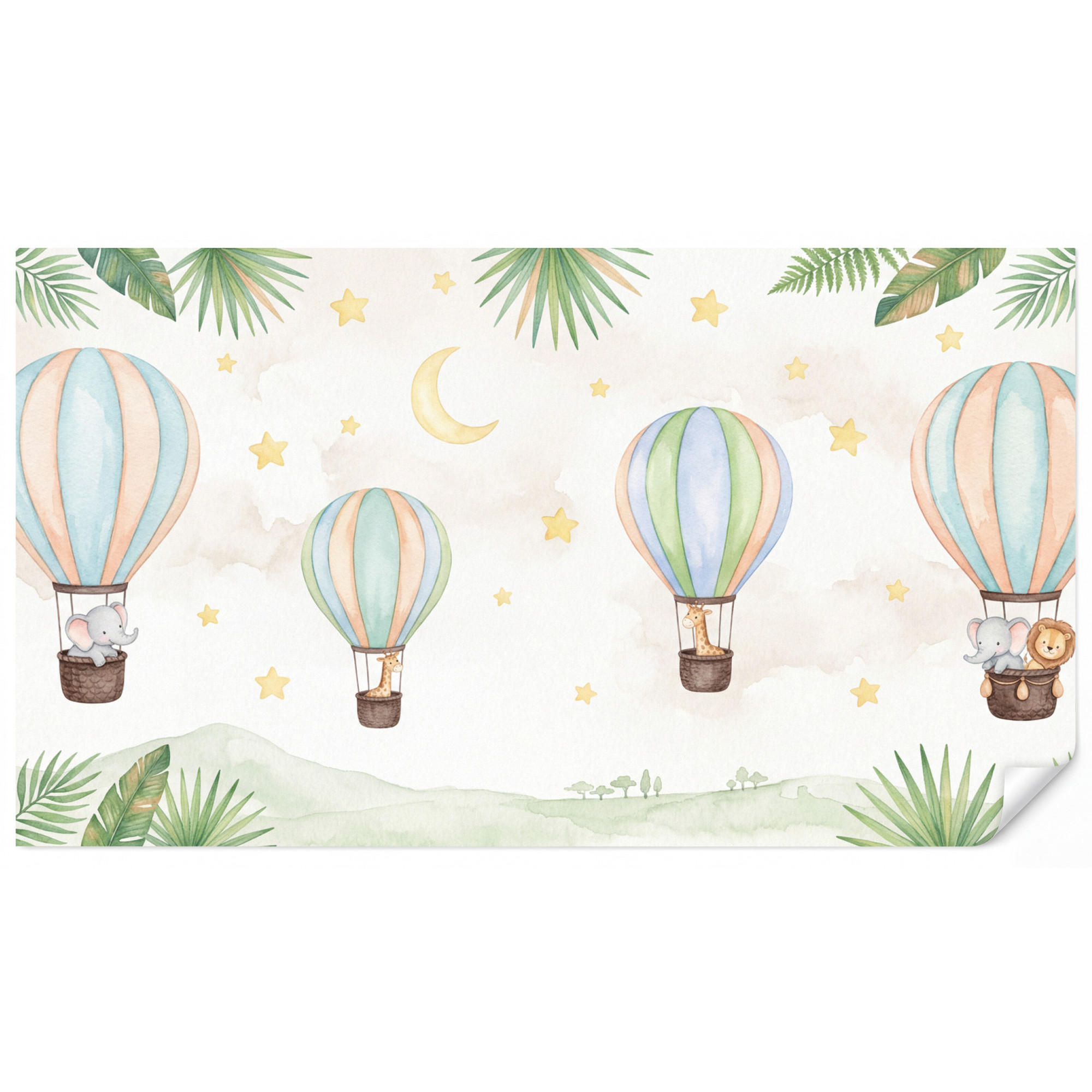 OnlyWow Kindertapete Weiß 400x220 cm