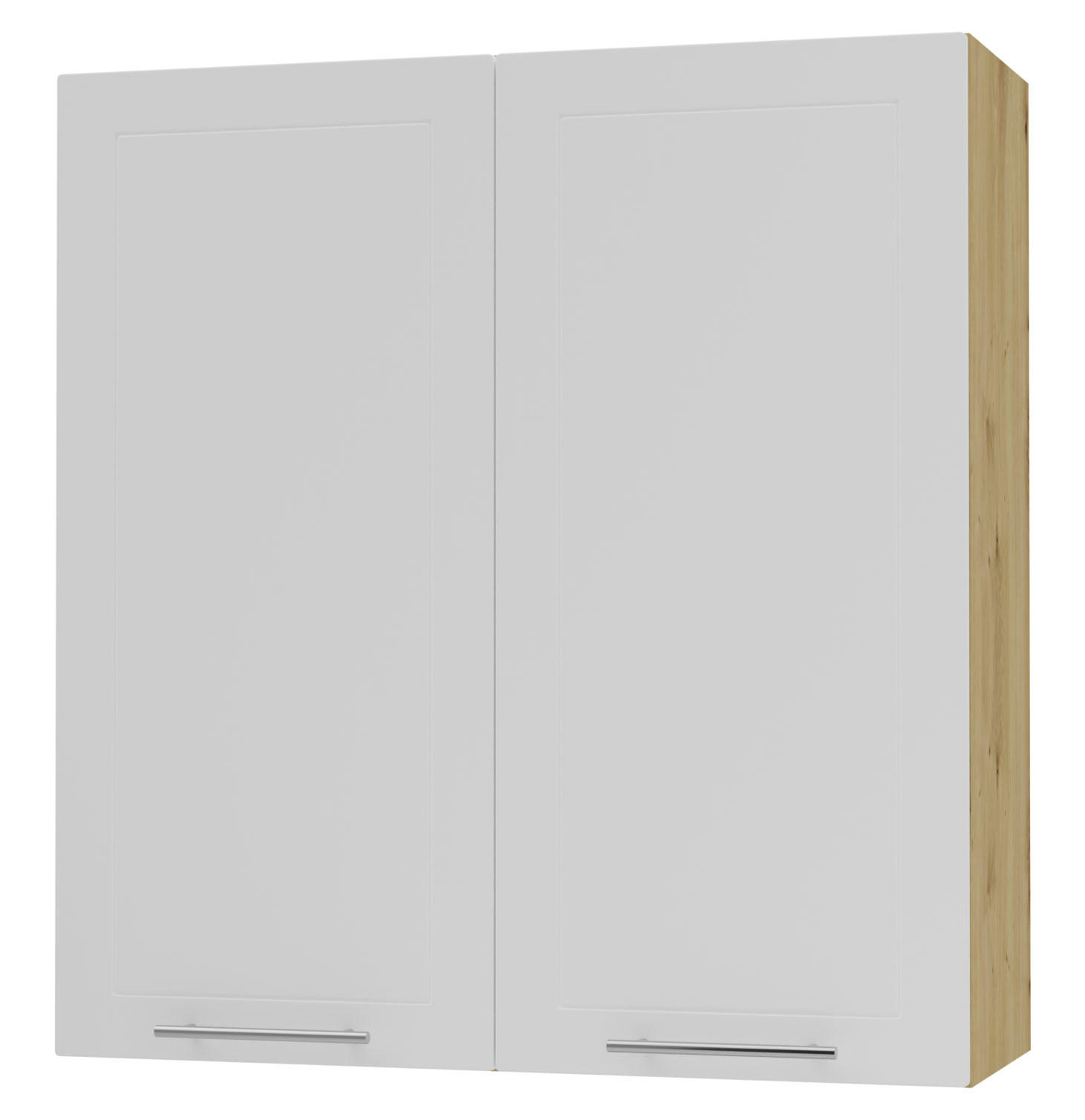 KÜCHENHÄNGESCHRANK Kvantum W4/90 Weiß Matt / Eiche Artisan Matt 90 / 32,5 / 96cm - Eiche Artisan/Weiß, Holz/Holzwerkstoff (90/96/32.5cm) - Feldmann-Wohnen