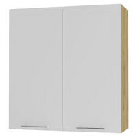 KÜCHENHÄNGESCHRANK Kvantum W4/90 Weiß Matt / Eiche Artisan Matt 90 / 32,5 / 96cm - Eiche Artisan/Weiß, Holz/Holzwerkstoff (90/96/32.5cm) - Feldmann-Wohnen