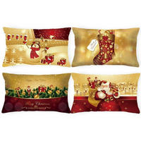 KISSENBEZÜGE 4er Set Weihnachten 30 x 50 cm - Multicolor, Textil (30/50cm)