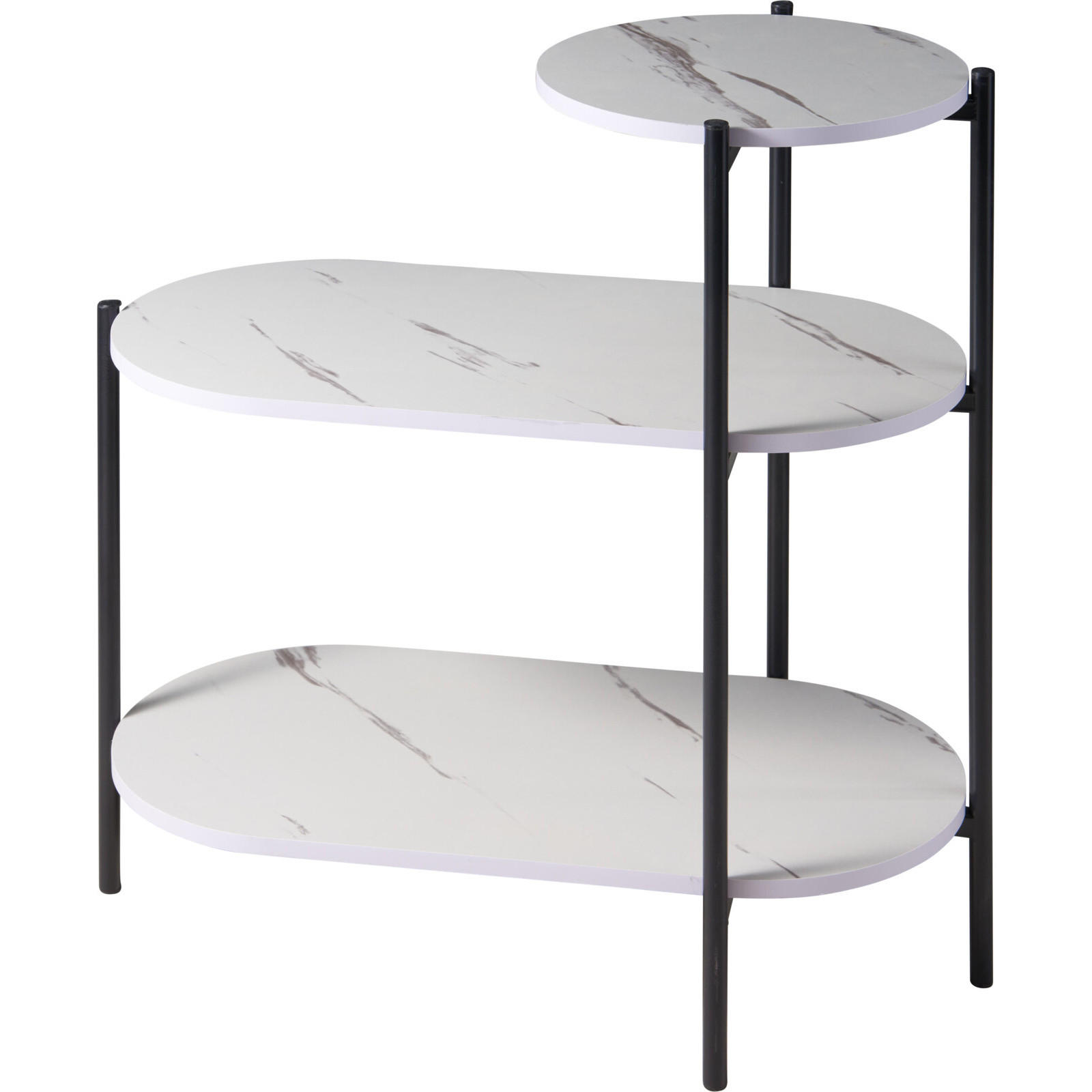 TISCH Fronti Weiß 64/33/63 cm - Weiß, Metall (64/33/63cm) - Home Styling Collection