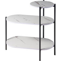 TISCH Fronti Weiß 64/33/63 cm - Weiß, Metall (64/33/63cm) - Home Styling Collection