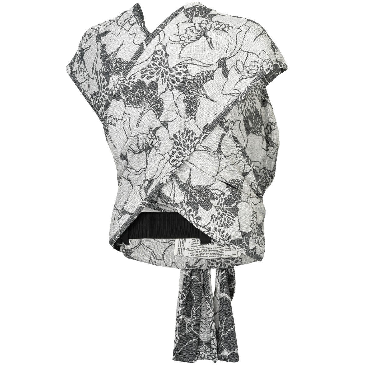 BABYTRAGE Hop-Tye Advanced - Hellgrau/Weiß, Textil (26.5/7.2/38.5cm) - Hoppediz