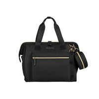 WICKELTASCHE Maxi black Wickelunterlage, kleine Tasche, Reißverschluss, großes Hauptfach - Schwarz, Textil (27/22/40cm) - Kikka boo