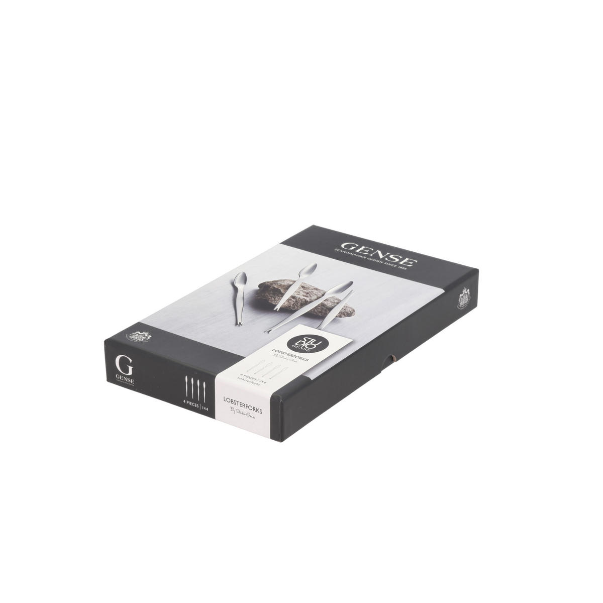 HUMMERGABEL Focus Steel 4er Set, 18/8 Edelstahl, 20.6 cm - Silberfarben, Metall - GENSE