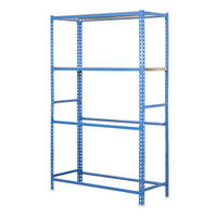 REIFENREGAL mit Ablagefläche Metal Shark NO.2 HxBxT 200 x 100 x 40 cm 12 Reifen Blau - Blau, Metall (100/200/40cm) - PROREGAL