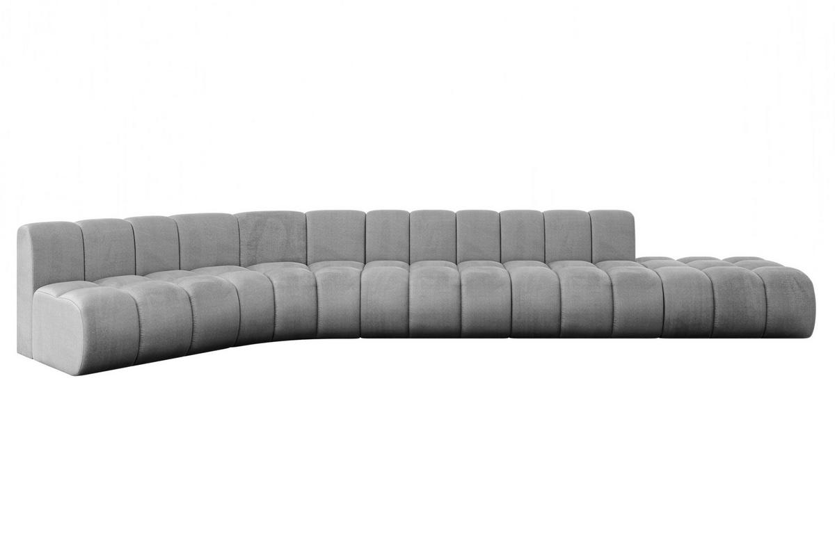 ECKSOFA modulares Sofa Brilo-L2 - 471x174x70 cm Grau - Hellgrau, Holzwerkstoff/Textil (471/174cm) - ALTDECOR