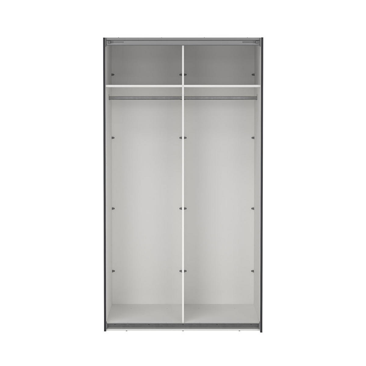 SCHIEBETÜRENSCHRANK, Como, Grau, Holzwerkstoff, 119 x 67 x 221 cm - Grau, Holzwerkstoff (119/221/67cm) - ebuy24