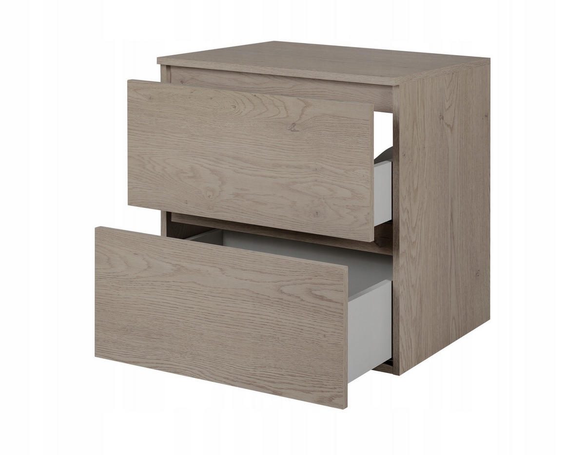 WASCHBECKUNTERSCHRANK SIMPLE 120cm mit Arbeitsplatte Dunkel Eiche - Wildeiche, Holz (120/62/46cm) - Rodan