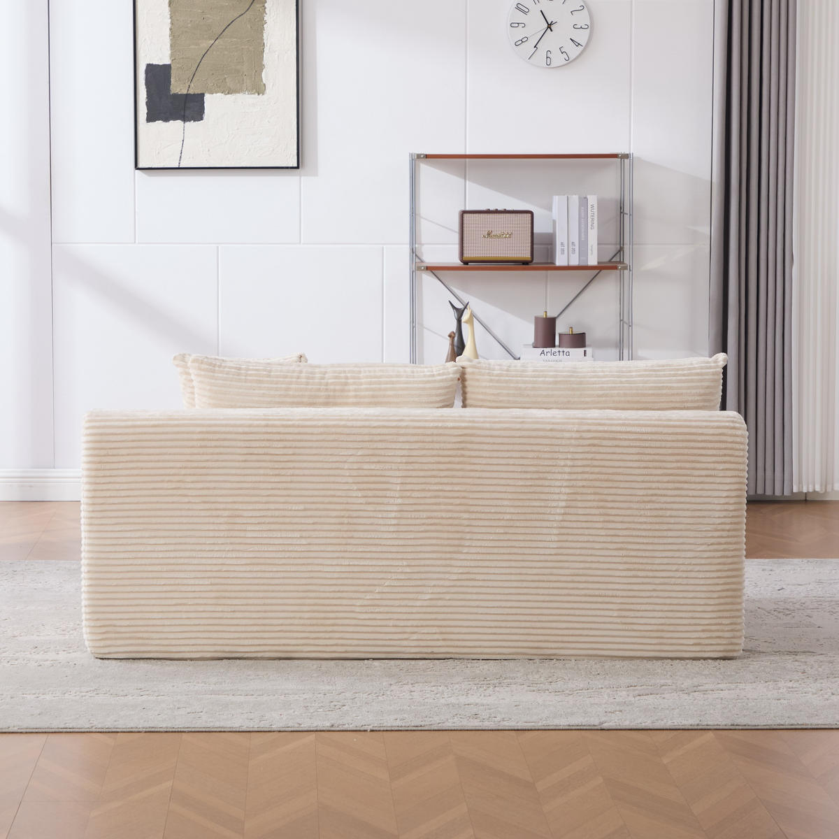 SOFAELEMENT 172/99/74.5 cm Elfenbein mit rutschfestem Boden - Ecru, Textil (99/74.5/172cm) - Oxeza