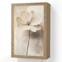 NÁSTĚNNÁ LAMPA Květina - béžová - barva - stín 20x30 cm - béžová, kompozitní dřevo (20/30/8cm) - OnlyWow