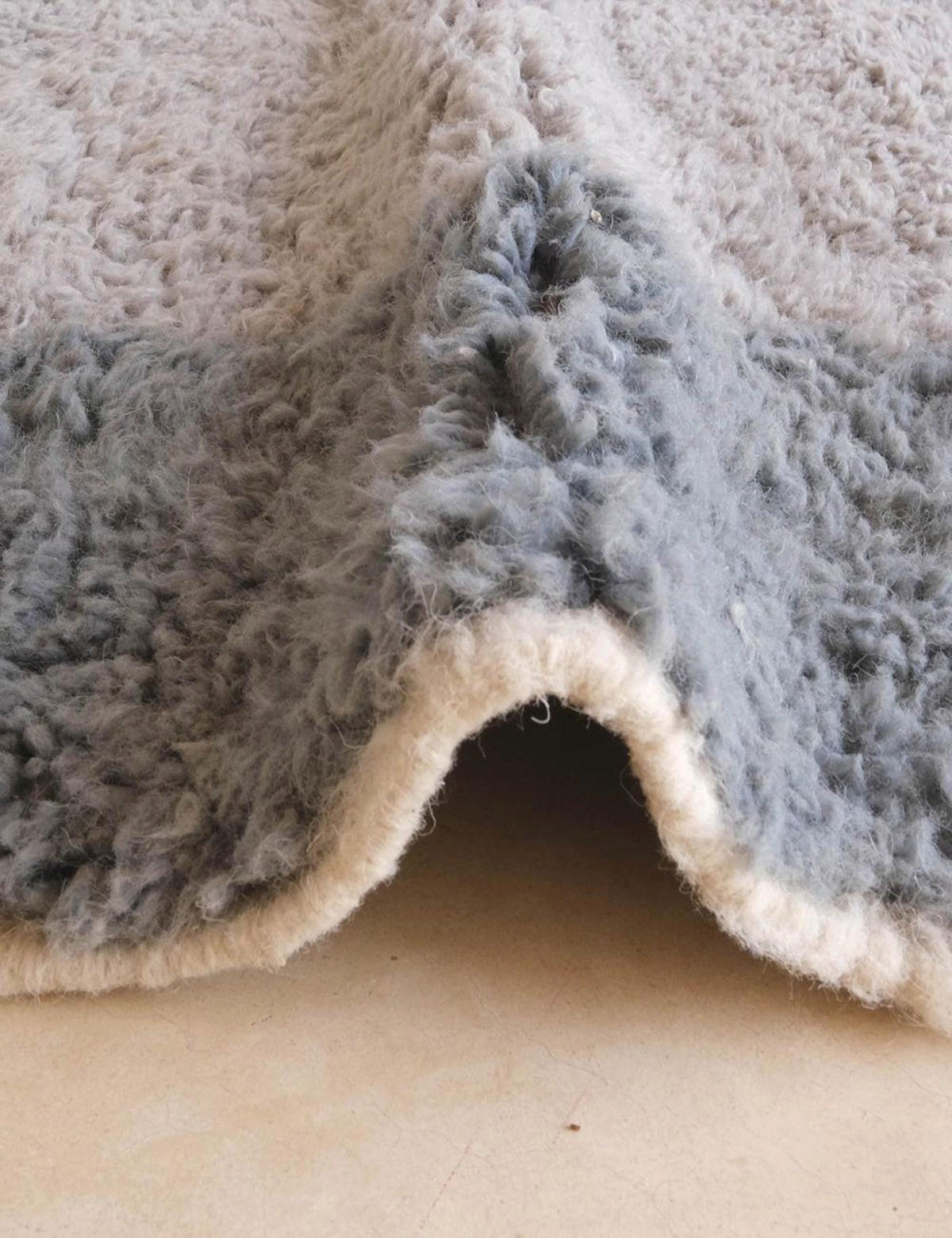 BERBERTEPPICH schlicht modern 310x 403 cm - Blau, Naturmaterialien (310/403cm) - AFK Living