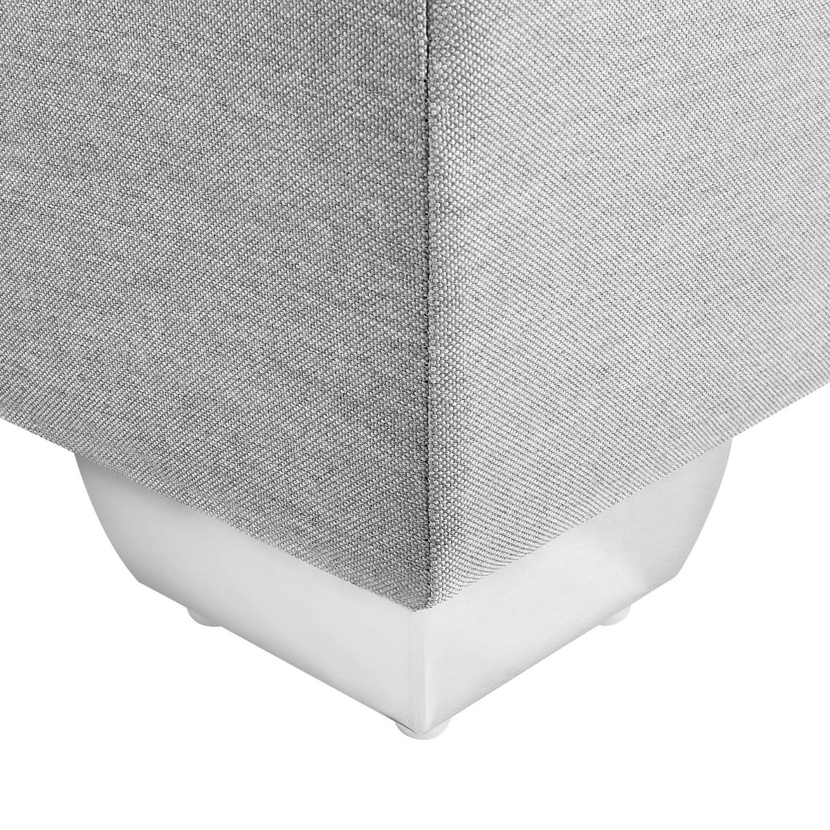BOXSPRINGBETT 180/200cm Hellgrau Admiral - Hellgrau, Textil (180/200cm) - Beliani