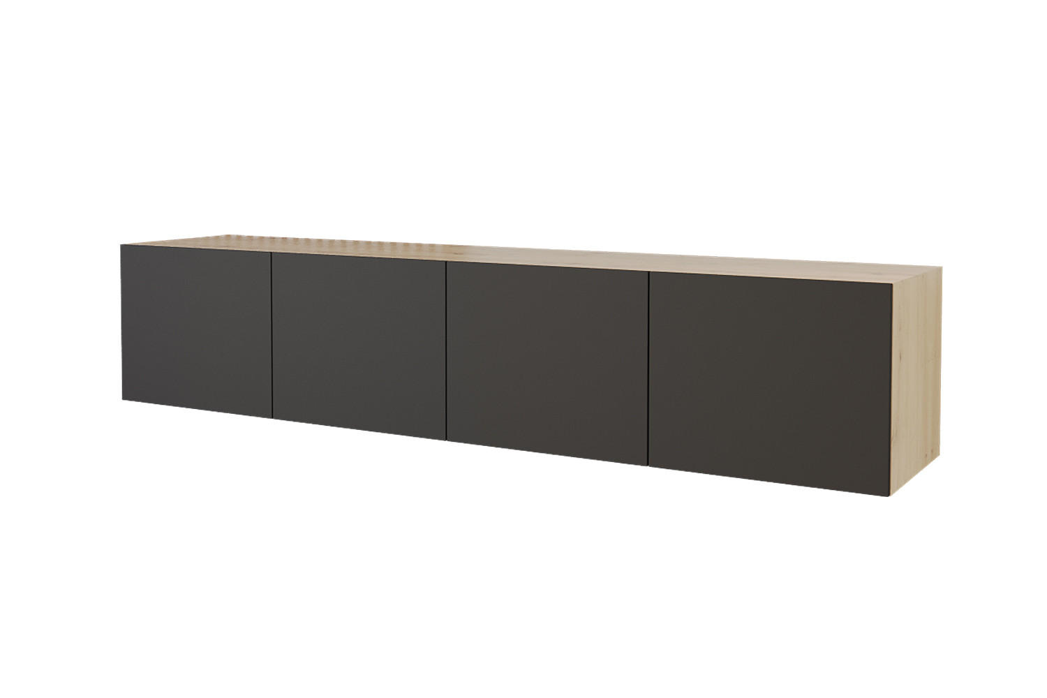 ALTDECOR NÍZKÁ komoda ELIO-W 2x100x40x40 cm – Artisan / černá