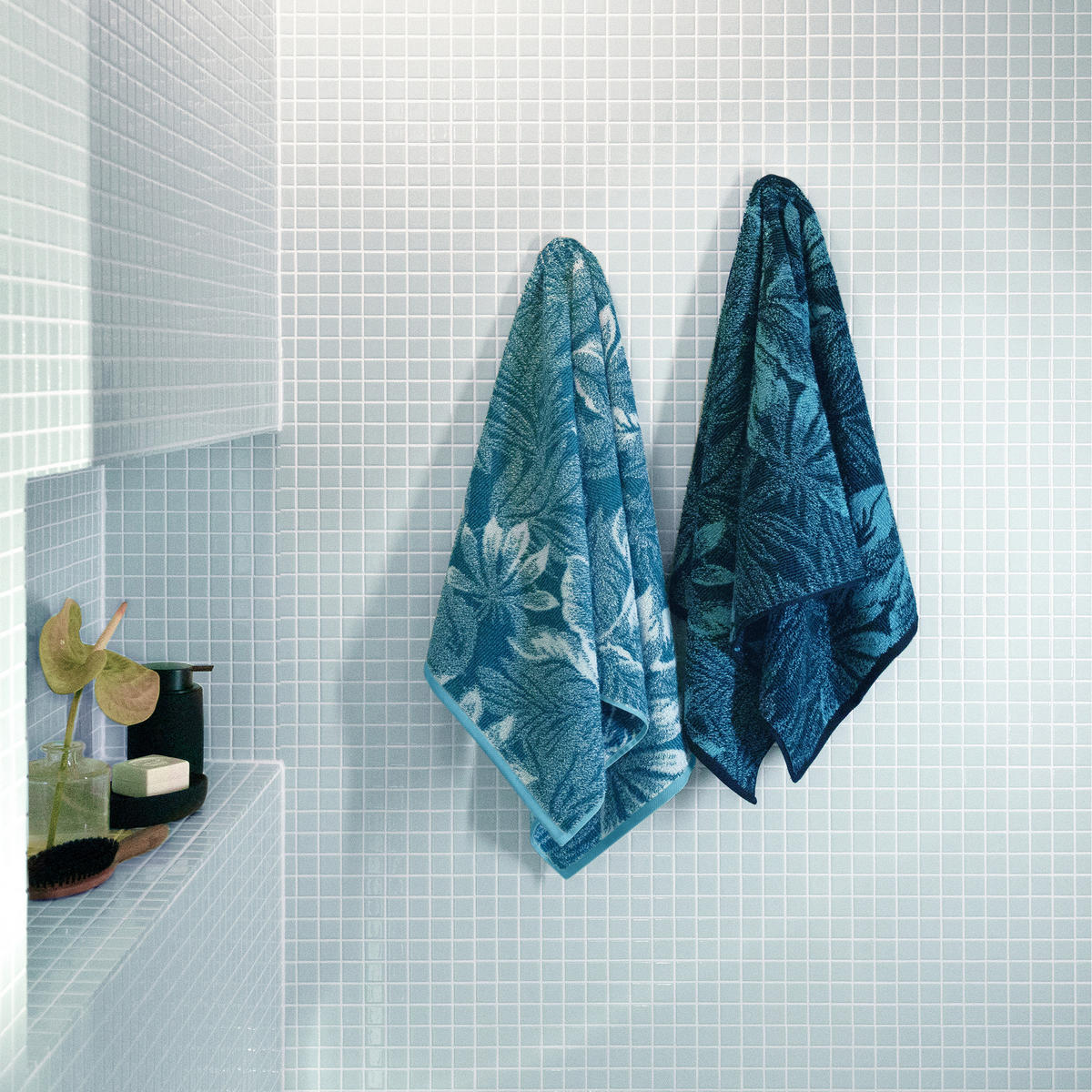 HANDTUCH TIDE - Blau/Grün, Textil (50/100cm) - MÖVE