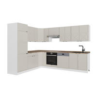 ECKKÜCHE Fame-Line, GrauBeige/Weiß, 287 x 227 cm, AP Eiche - Greige/Weiß, Holzwerkstoff (287/206.8/60cm) - Vicco