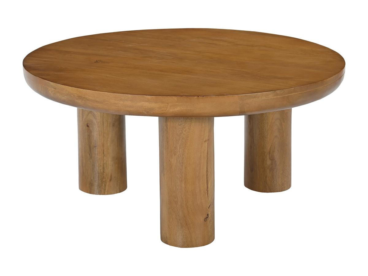 COUCHTISCH - Mangoholz - Holzfarben hell - LASIRA - Naturfarben, Holz (80/80/38cm) - Vente-Unique