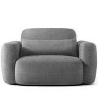 SESSEL ELOSA - Dunkelgrau, Holz/Textil (145/85/115cm) - KONSIMO®