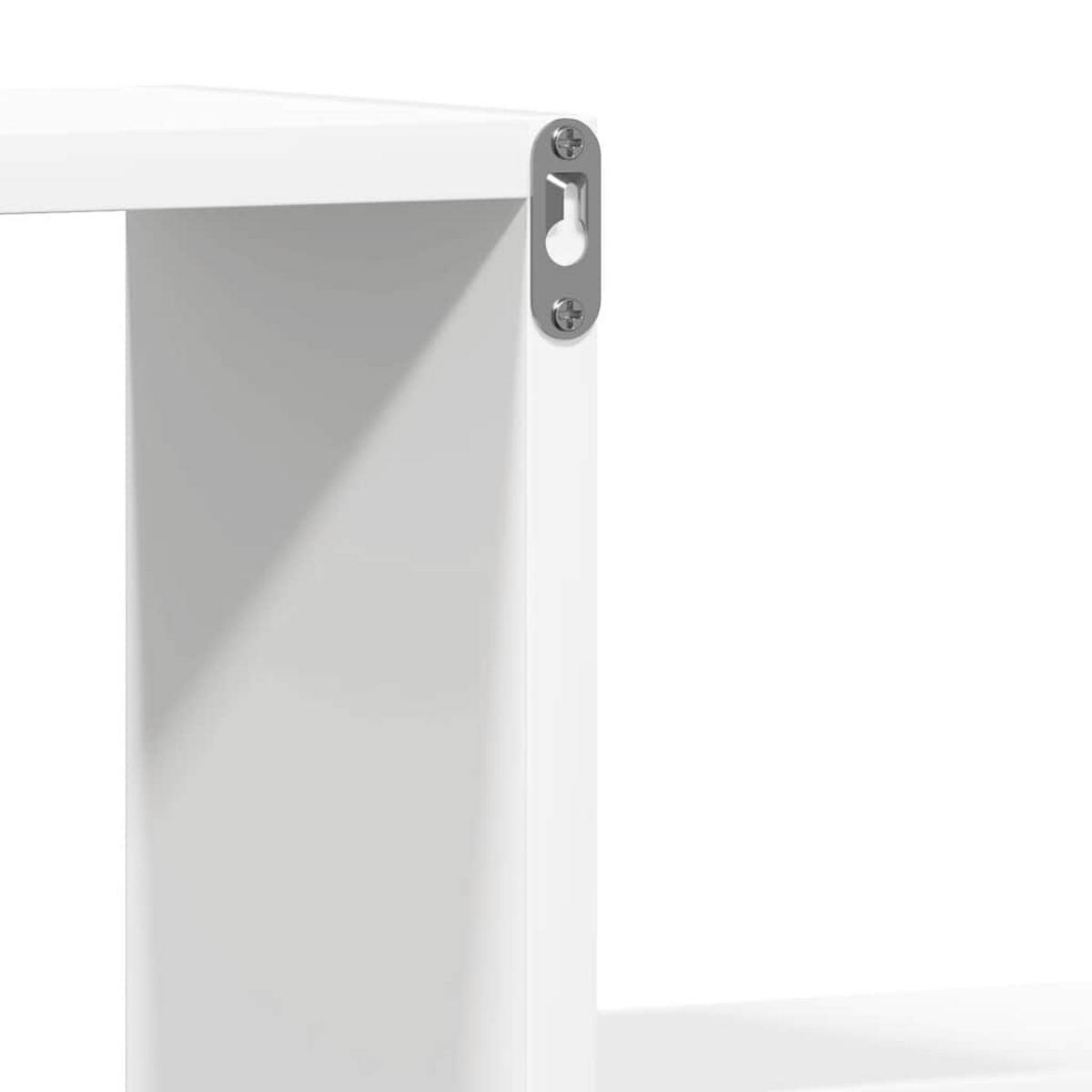 WANDREGALESET 2-tlg. 100/15/20 cm aus Holzwerkstoff Weiss - Weiß, Holz (100/20/15cm) - vidaXL