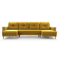 WOHNLANDSCHAFT - CARL U (Gelb) - Gelb, Holzwerkstoff (300/90/142cm) - Möblo