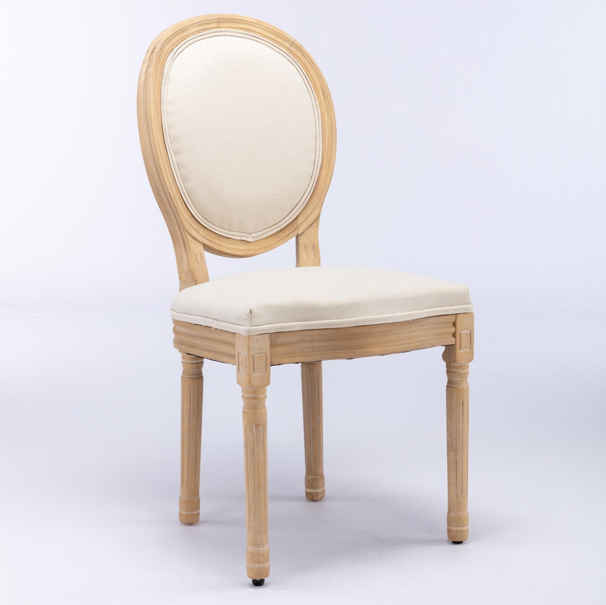 ESSZIMMERSTUHL im französischen Stil 2er-Set Massivholz Beige - Beige, Holz (49/95/59.5cm) - Meubliv