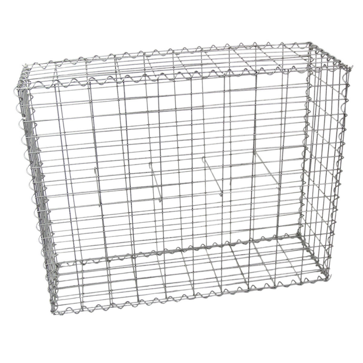 GABIONENKÖRBE 100 x 95 x 30cm / 2 Körbe - Alufarben, Metall (100/1cm) - Monstershop