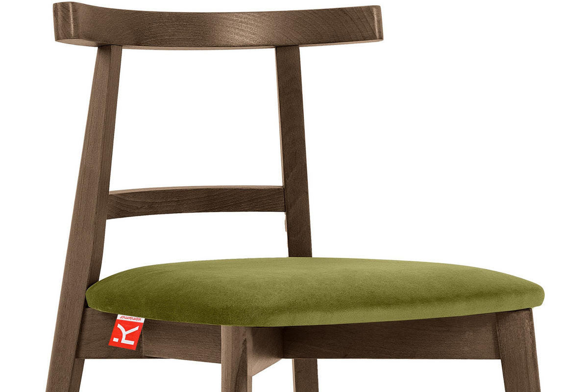 ESSTISCHSTÜHLE LILIO 2 St Vintage, Oliv / Lefkas-Eiche - Eichefarben/Olivgrün, Holz/Textil (47/76/45cm) - KONSIMO®