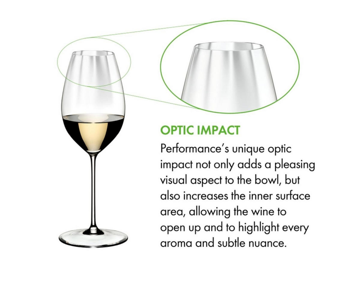 SAUVIGNON BLANC GLÄSER INKL. POLIERTUCH Performance transparent 440 ml 2er Set - Transparent, Glas (0.44L) - Riedel