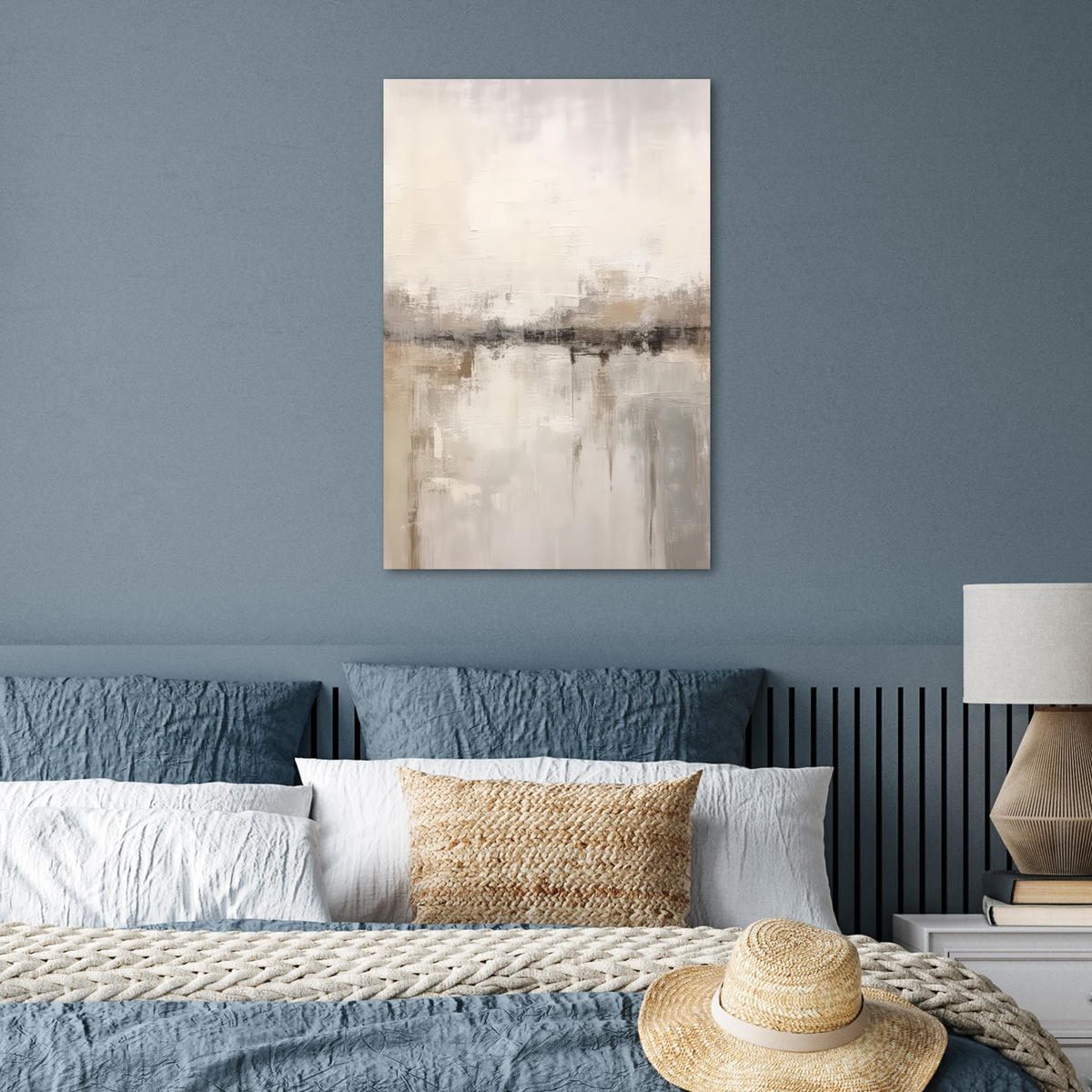 POSTER Moderne Kunst - Abstrakt - Beige 40x60 cm - Beige, Papier (40/60/0.1cm) - MuchoWow