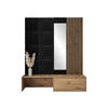 GARDEROBE Premium - Schwarz/Braun, Holzwerkstoff (172/205/42cm) - MIRJAN24