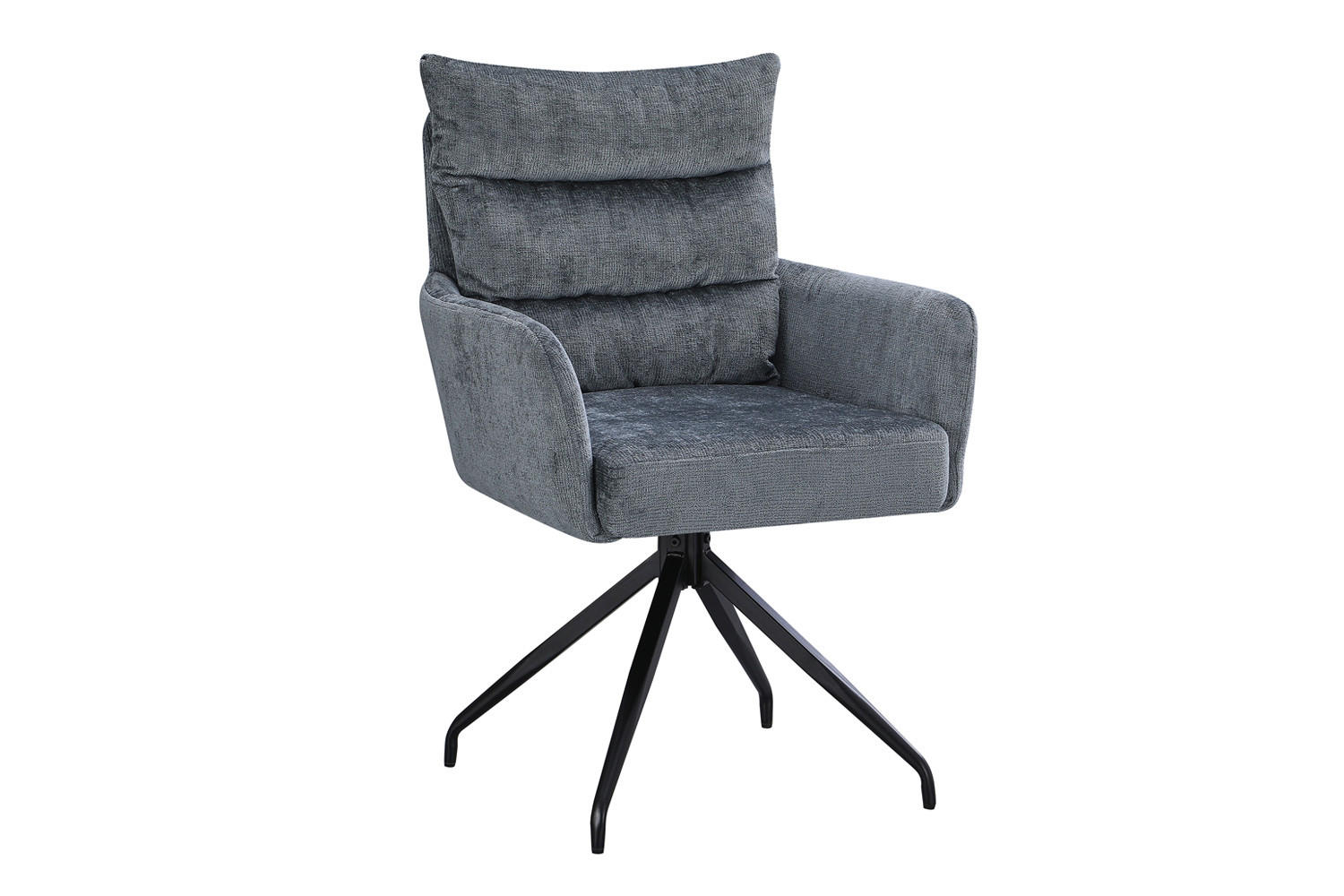 ESSZIMMERSTUHL Hamburg, Webstoff, Grau - Grau, Textil (49/91/49cm) - dasmöbelwerk