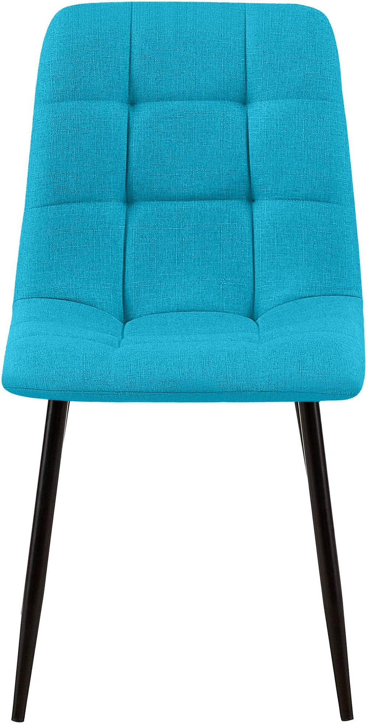 STUHL Stoff Türkis - Türkis, Textil/Metall (45/84/55cm) - CLP