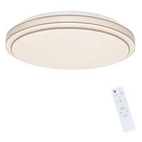 LED-DECKENLEUCHTE Zwillingsring 27/27/6 cm - Silberfarben, Kunststoff (27/27/6cm) - Nettlife