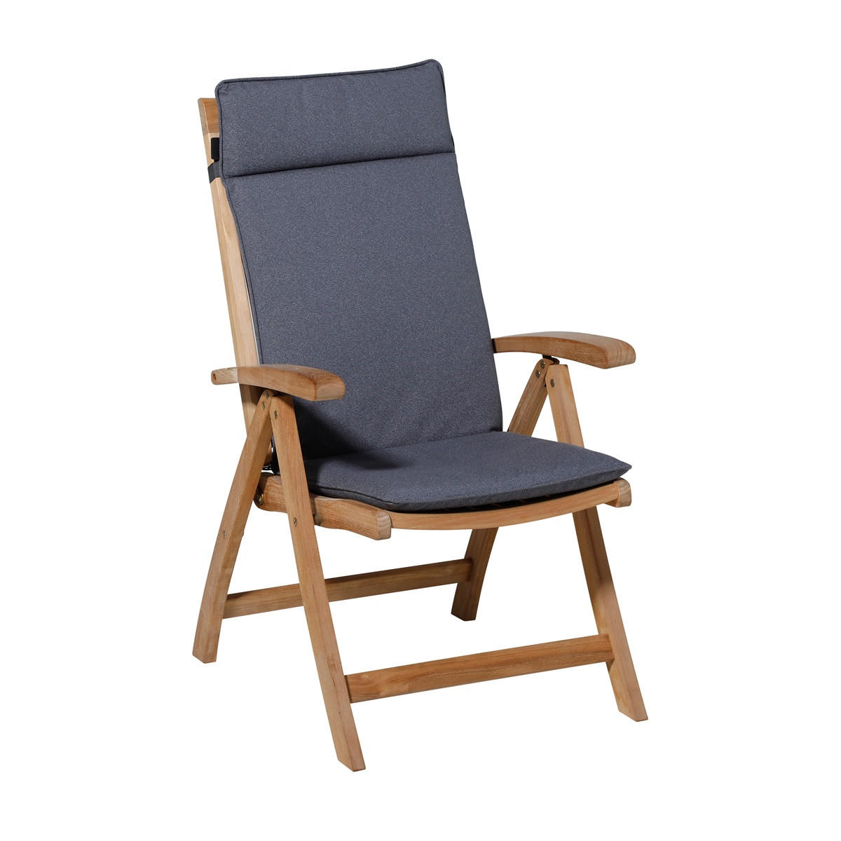 GARTENSTUHLKISSEN Manchester 120/50 cm 4er-Set - Grau, Textil (50/8/120cm) - Madison