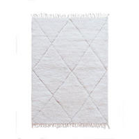 BERBERTEPPICH weich Wolle 128x 188 cm - Weiß, Naturmaterialien (128/188cm) - AFK Living