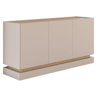 SIDEBOARD Zarpant K160 3D - Sandfarben/Eichefarben, Holzwerkstoff (160/75/37cm) - MIRJAN24