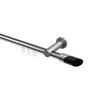 INNENLAUF-GARDINENSTANGEN-SET Platon Verano 100 cm, 1-läufig, 20 mm Ø Chrom - Chromfarben/Schwarz, Metall (100cm) - INTERDECO