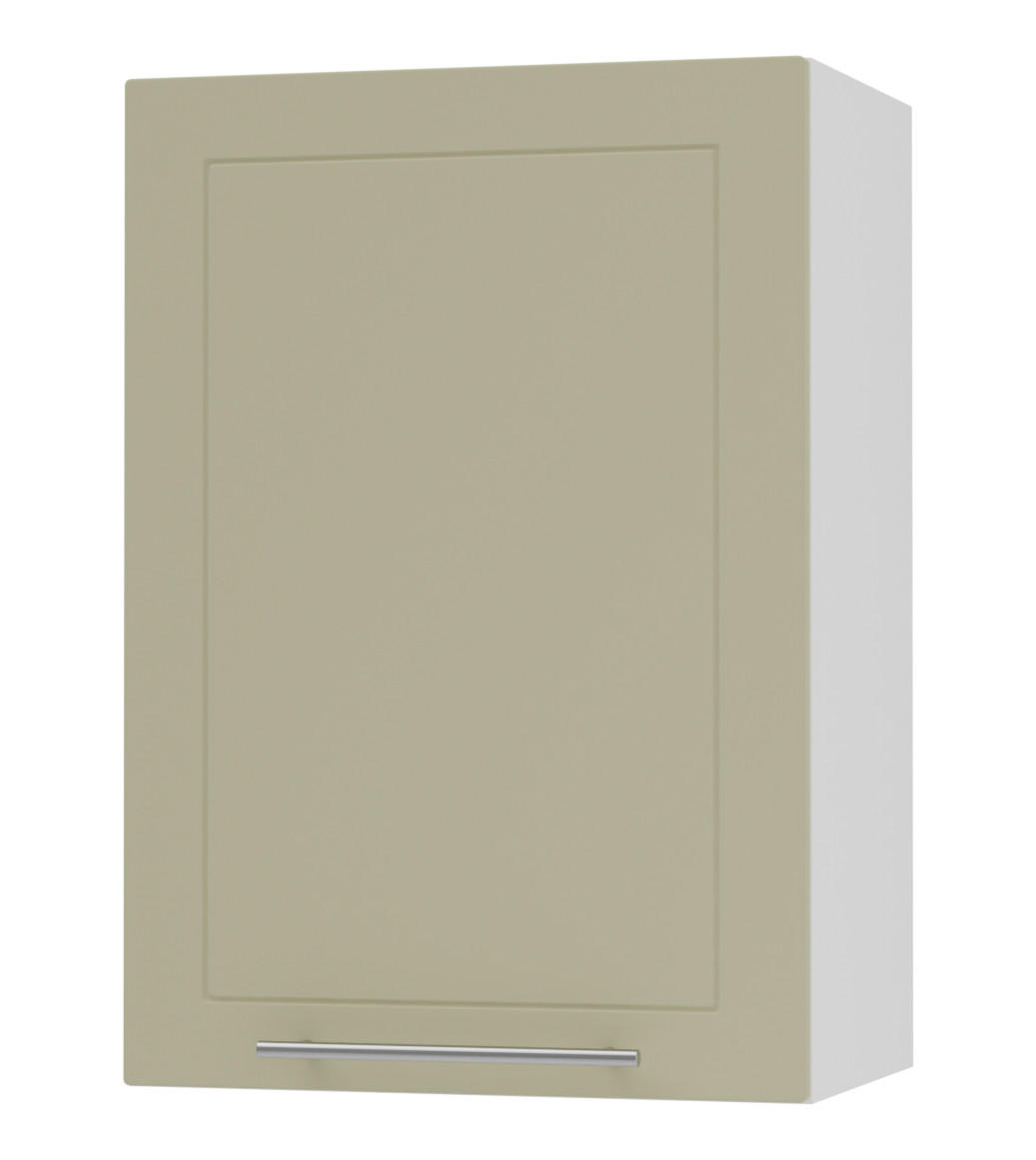 Feldmann-Wohnen Küchenhängeschrank Creme, Weiß 50x72x32.5 cm