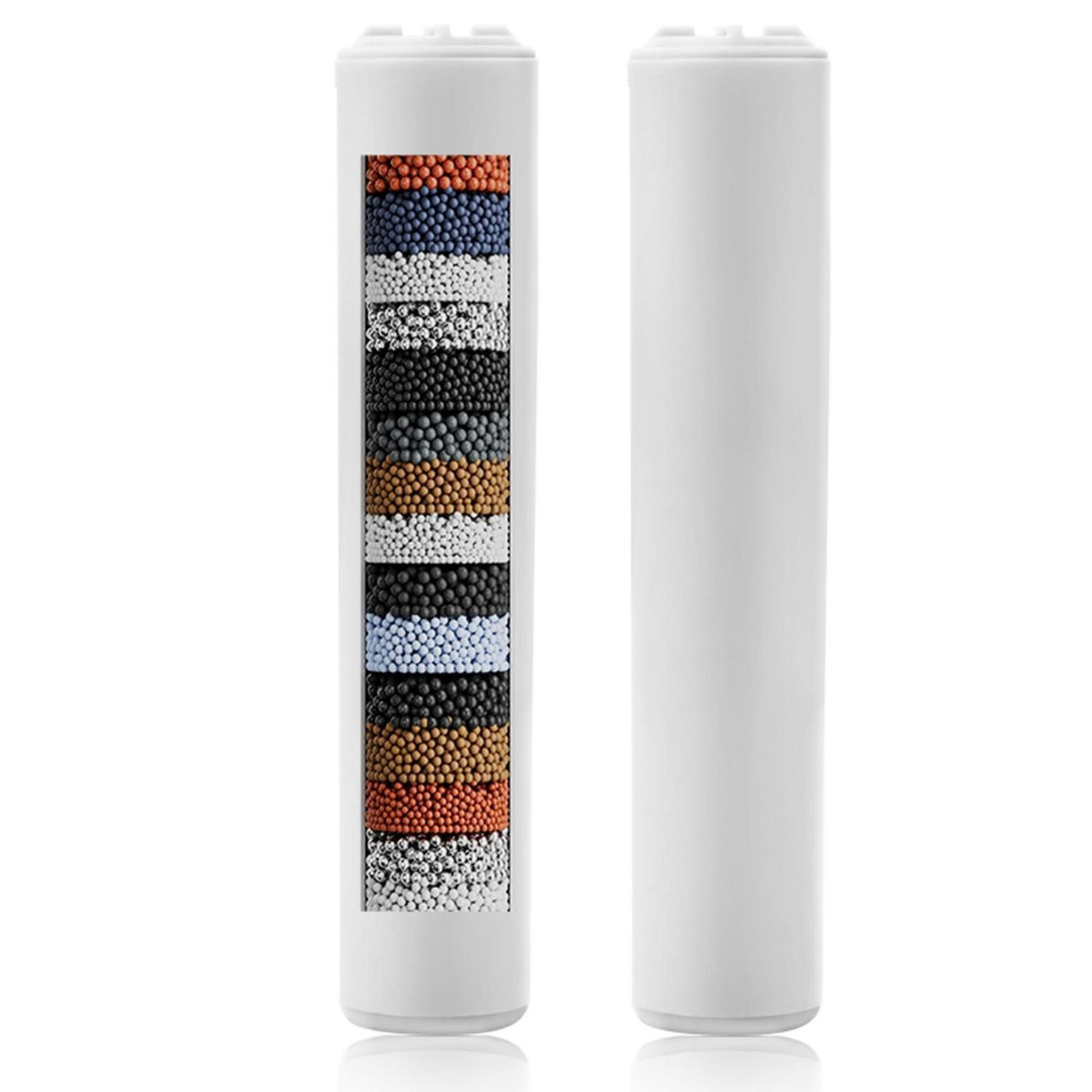DUSCHFILTER 20-stufiges System 2er-Set - Multicolor, Kunststoff (2/2/10.4cm)