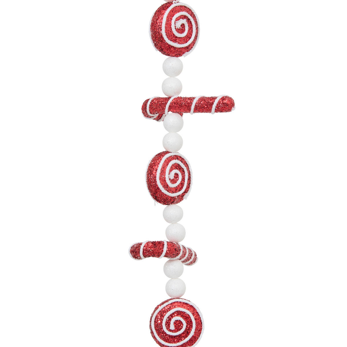 WEIHNACHTSGIRLANDE Nikolausmützen 180 cm - Rot, Kunststoff (6cm) - Atmosphera Createur d´interieur