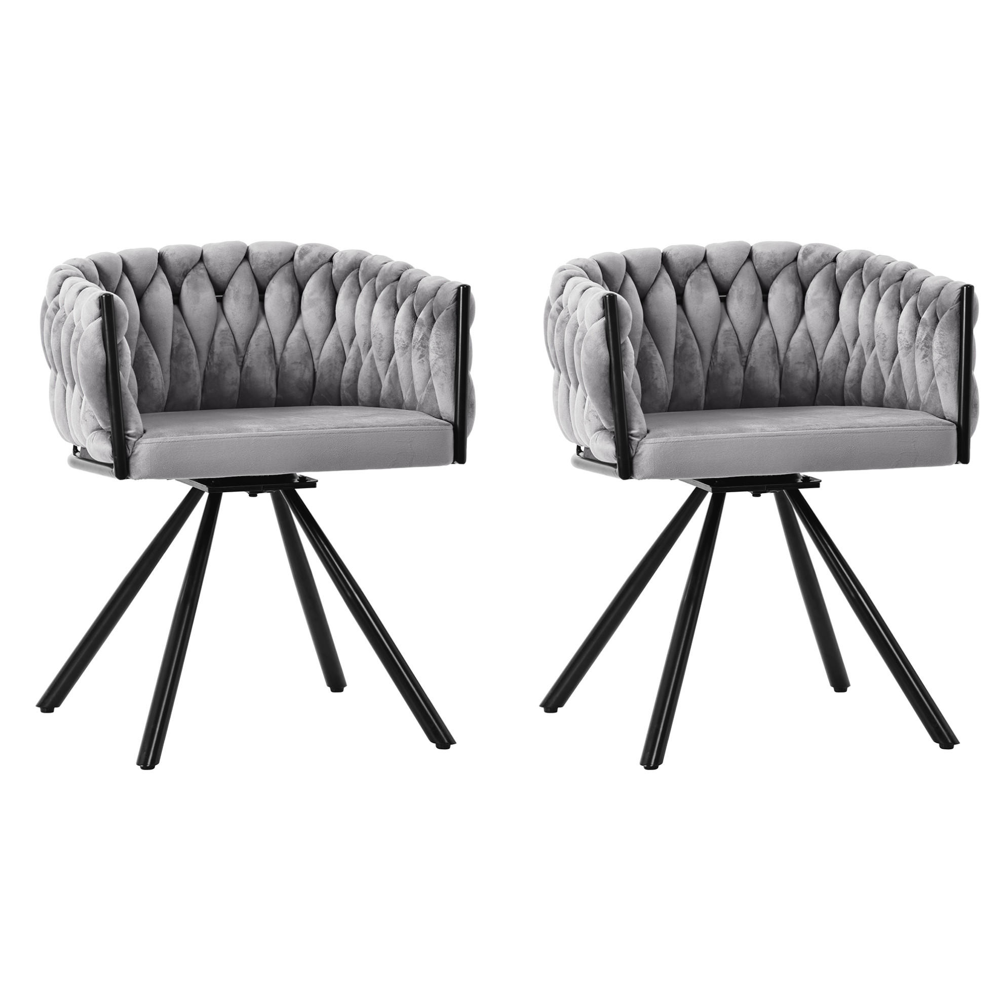 Mivray Drehstuhl Grau 59x72x54 cm