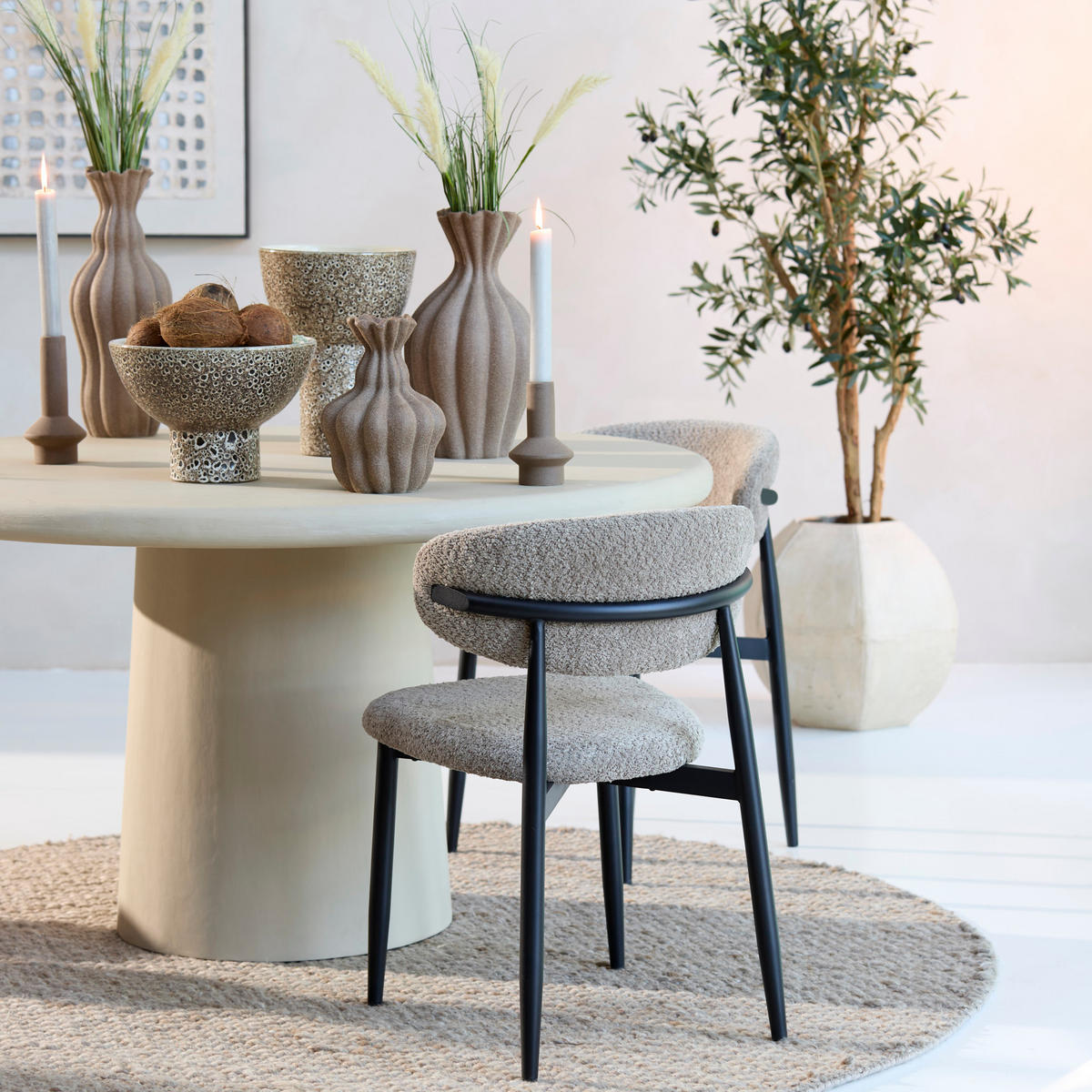 ESSZIMMERSTUHL Eniola Braun 54/52/76 cm - Braun, Metall (52/76/54cm) - Light & Living