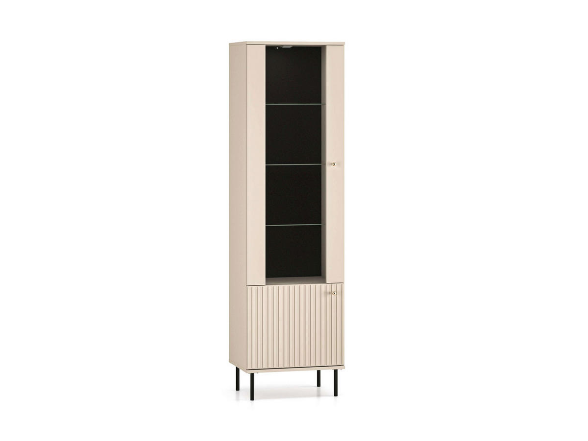 WOHNZIMMER Set 5-tlg. – Sophie – Kaschmir - Kaschmir, Holzwerkstoff (55/190/40cm) - hi-markt